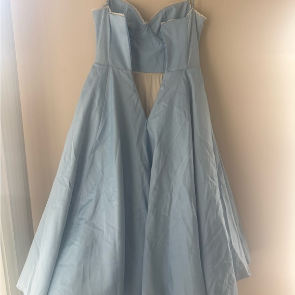 House of CB Mademoiselle Cinderella Blue Tulle Midi Dress - Picture 5 of 6